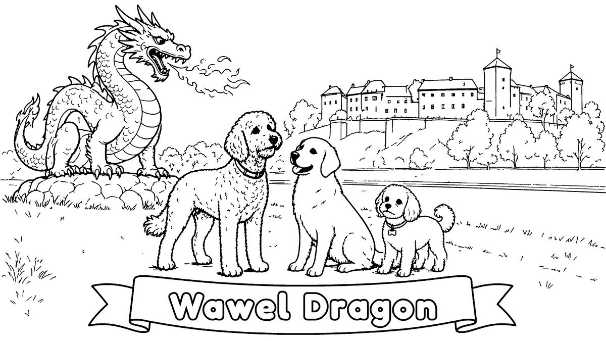 Wawel dragon page from Adventures in Poland